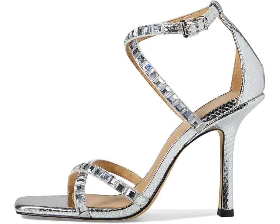Туфли MICHAEL Michael Kors Celia Strappy Sandal, серебряный — фото 4
