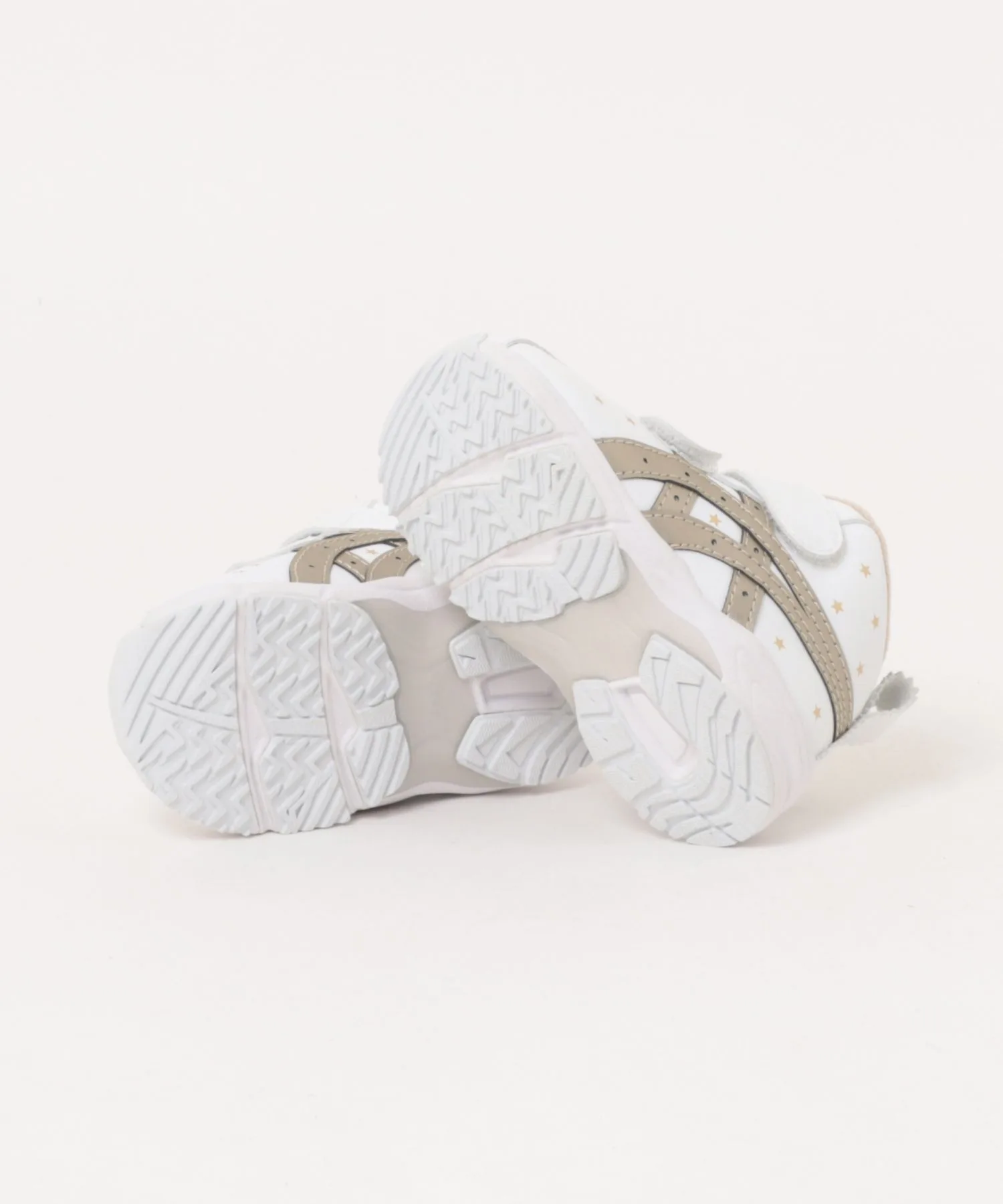 Детские кроссовки ASICS GD.RUNNERBABY SL-MID золотисто-белые — фото 3