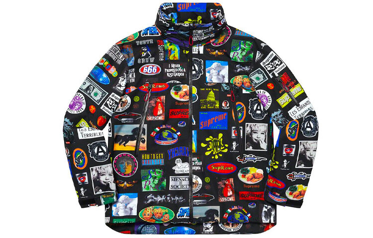 

Куртка Supreme Gore-Tex Stickers Shell, черный