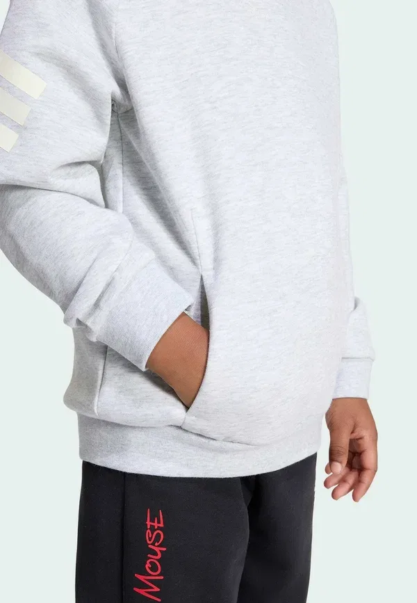 Толстовка Adidas Sportswear, светло-серый меланж офф-вайт — фото 4