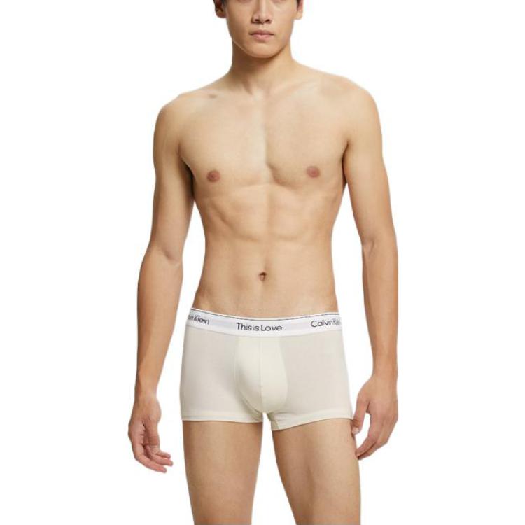 Трусы мужские SS22 Calvin Klein, экрю — фото 3