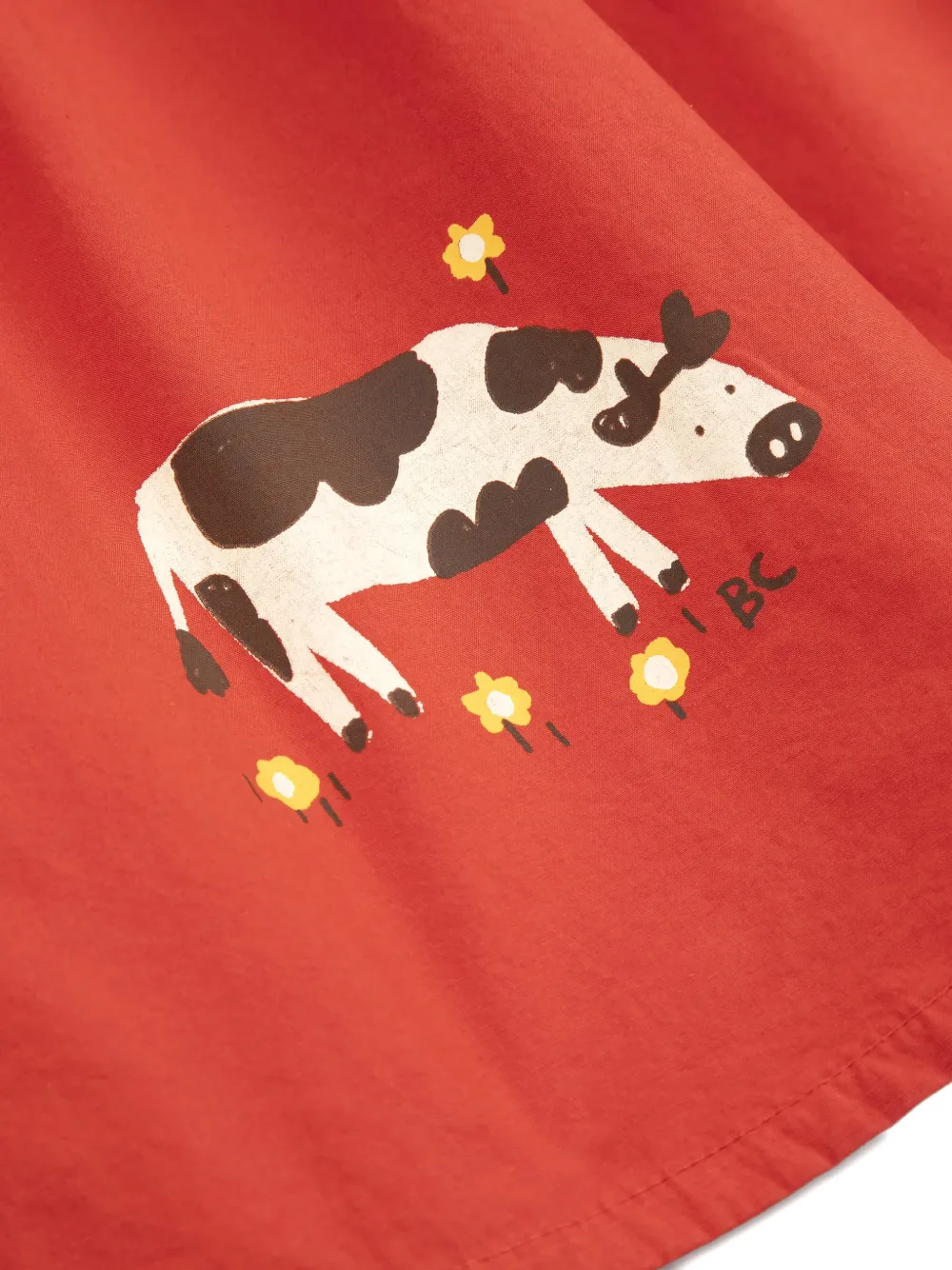 Юбка с эластичным поясом и принтом Farm Adventure Bobo Choses, красный — фото 2