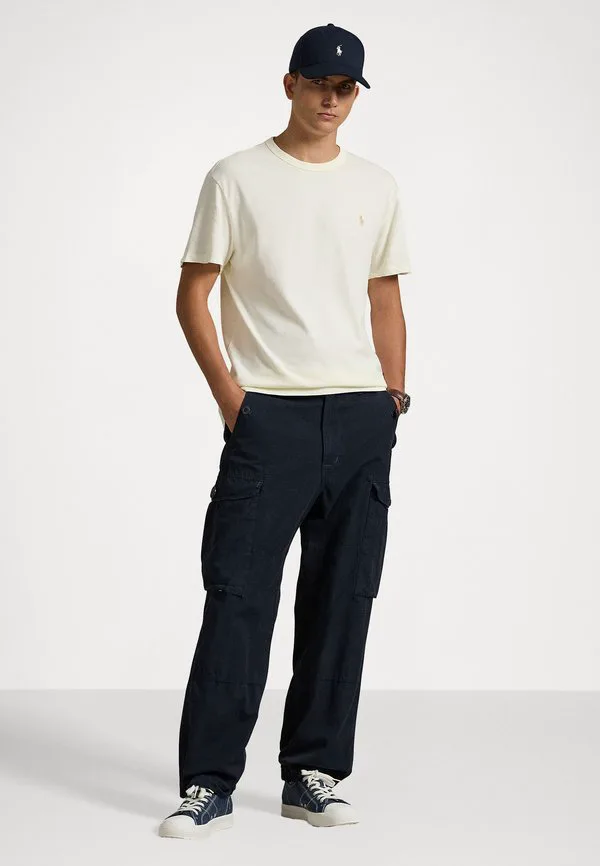 Классическая трикотажная футболка с круглым вырезом, базовая футболка Polo Ralph Lauren, Clubhouse Cream — фото 2