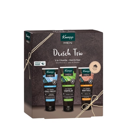 

Подарочный набор Kneipp Men Shower Trio Прохладный, свежий, готовый к старту и мощный — идеальный подарок ухоженному мужчине