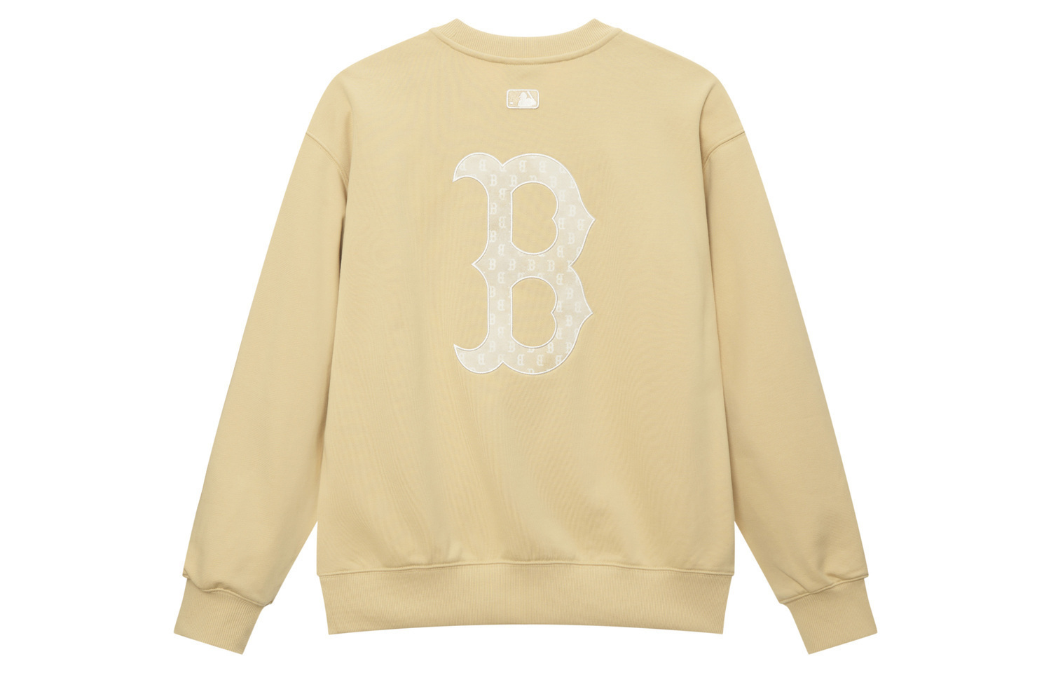 

MLB Коллекция MONOGRAM Бостон Ред Сокс SS25 унисекс толстовка светлый бежевый желтый