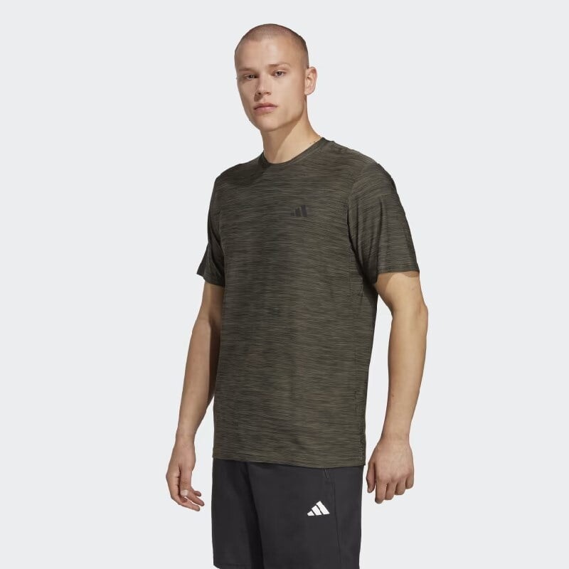 

Мужская футболка Train Essentials стрейч Adidas, зеленый