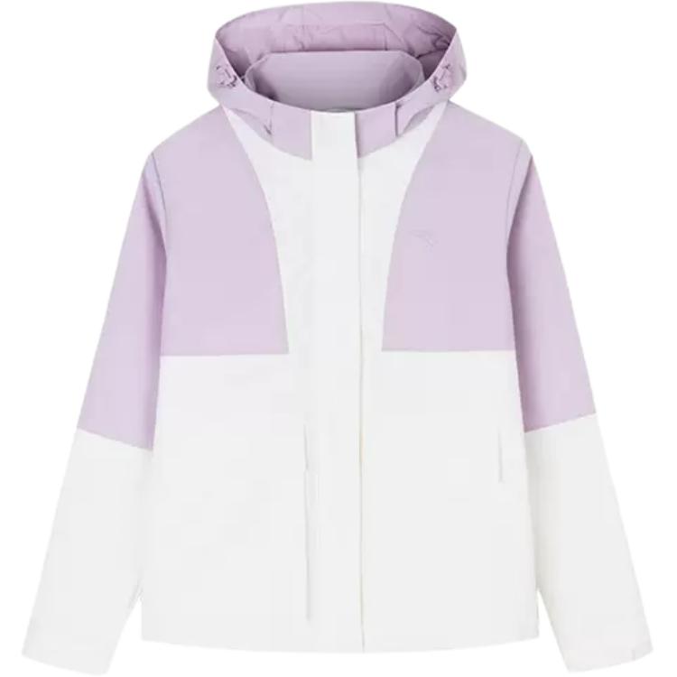 

ANTA Тренч женский Папирус Уайт/Вистерия Пёрпл, Papyrus White/Rattan Flower Purple