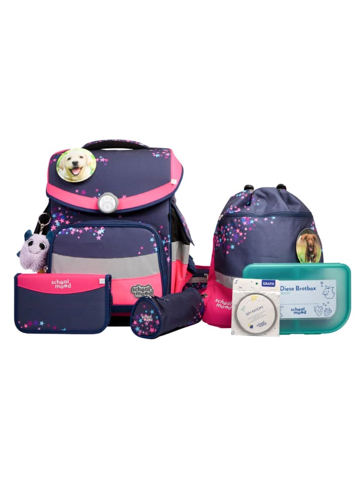 

SCHOOL-MOOD Набор школьных принадлежностей Timeless Pro из 7 предметов, в расцветке "собачка"