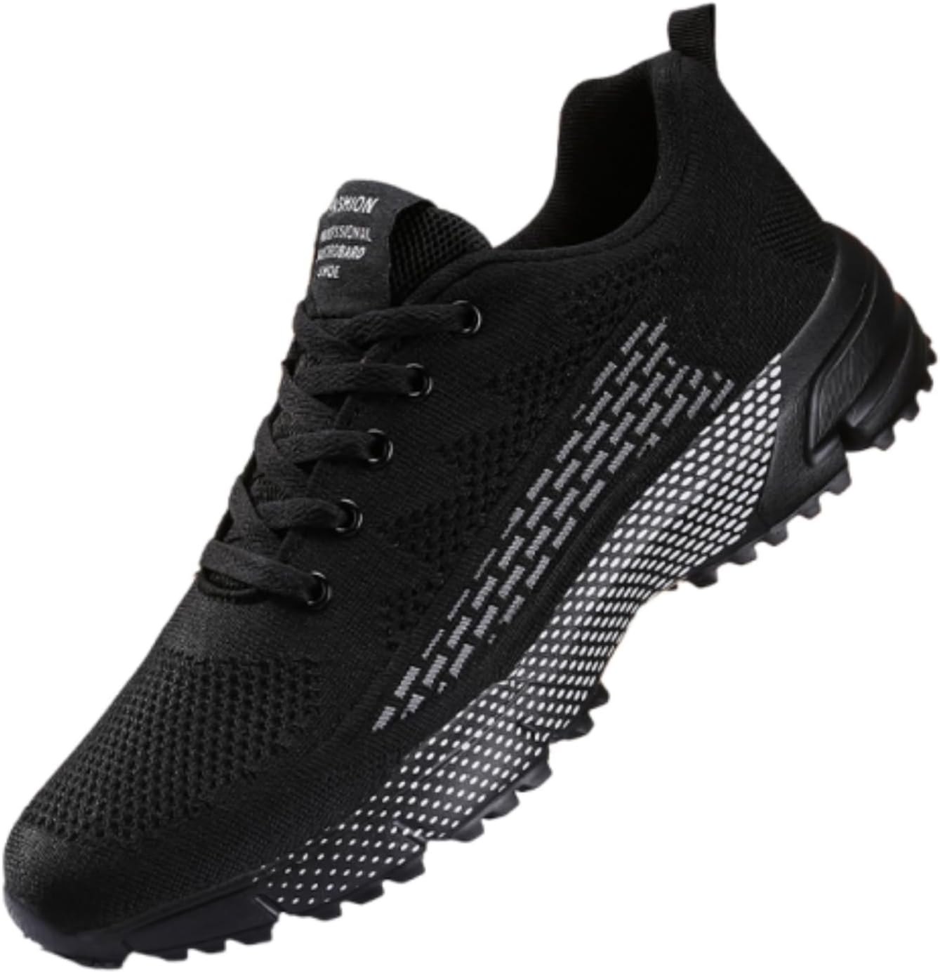 

Мужские черно-красные вязаные спортивные кроссовки, дышащие легкие беговые туфли с противоскользящей подошвой, идеально подходят для спорта и повседневной носки Aokisx