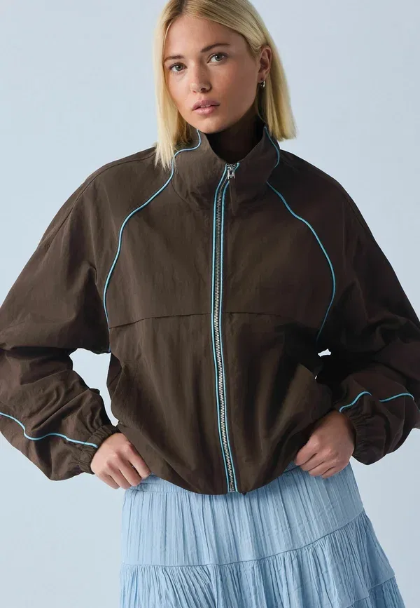 Куртка дождевая Regular fit, Next, шоколадно-коричневый — фото 4
