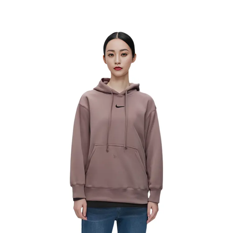 Спортивная флисовая толстовка Phoenix женская Smokey Mauve Nike — фото 4
