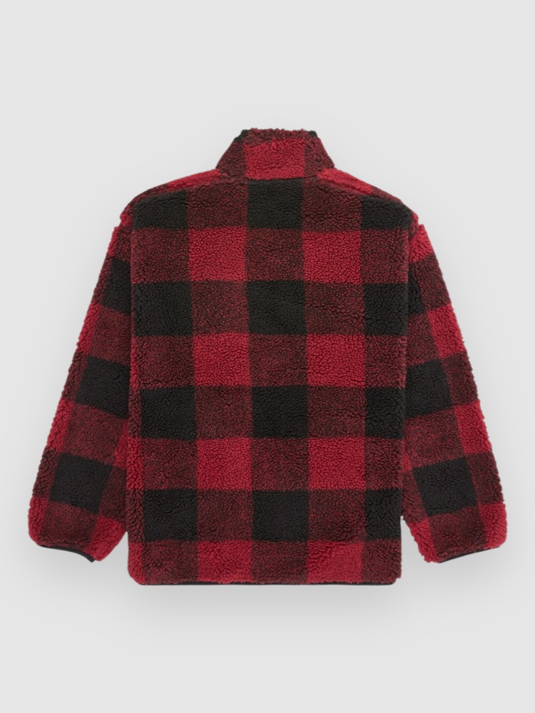 Свитер Quiksilver Mercury Woodlands Sherpa Kids Half-Zip Fleece Pullover, woodlands biking red — фото 2
