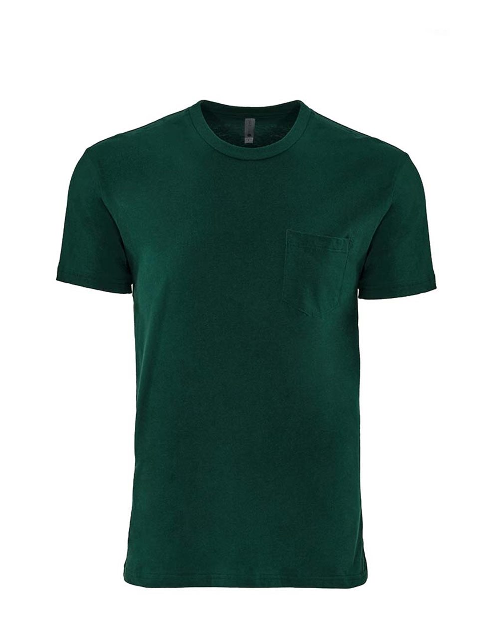 

Футболка с карманом из хлопка Next Level, цвет forest green