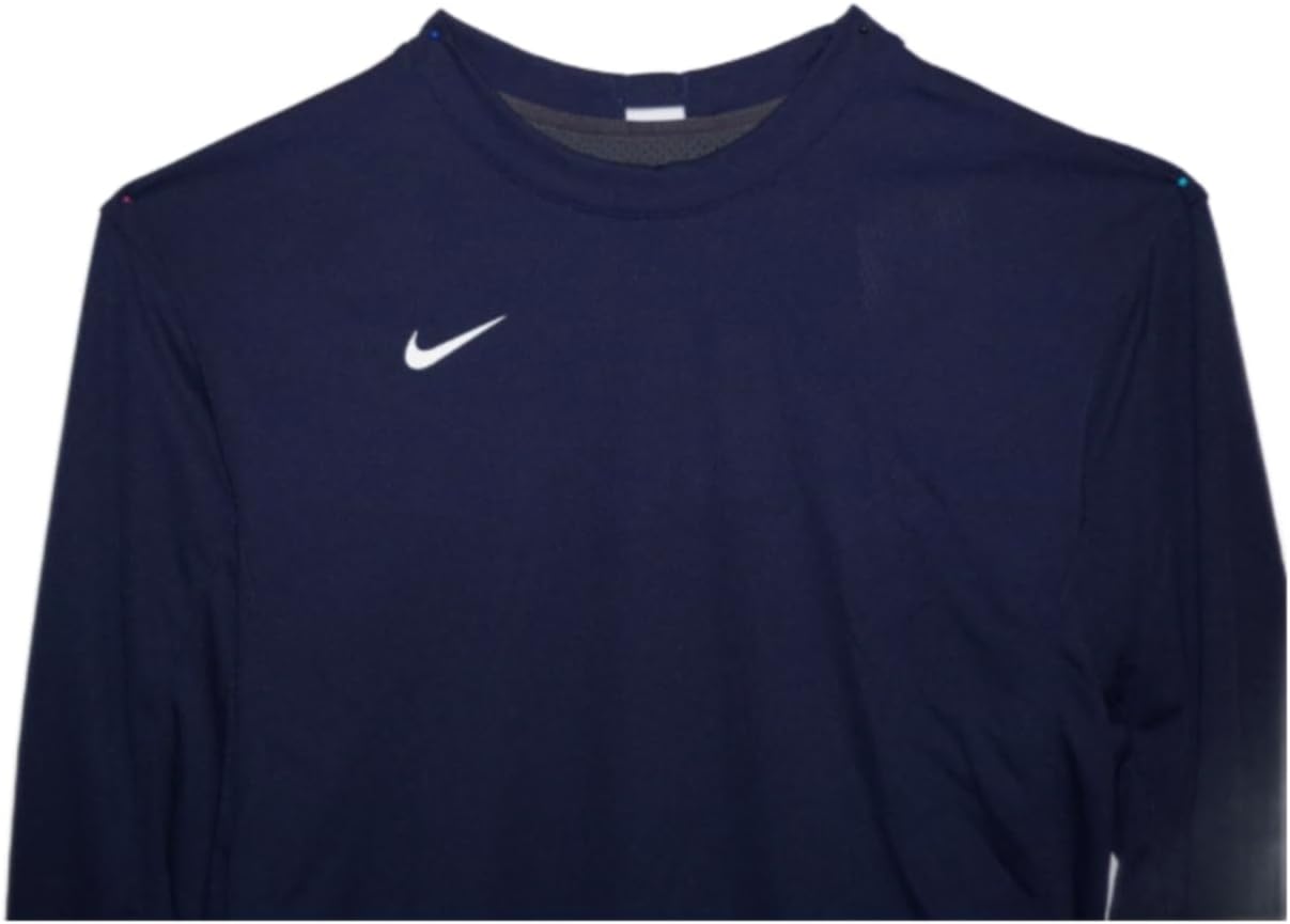 Мужской баскетбольный лонгслив Nike Mesh с длинным рукавом, темно-синий, Navy Blue 419 — фото 2
