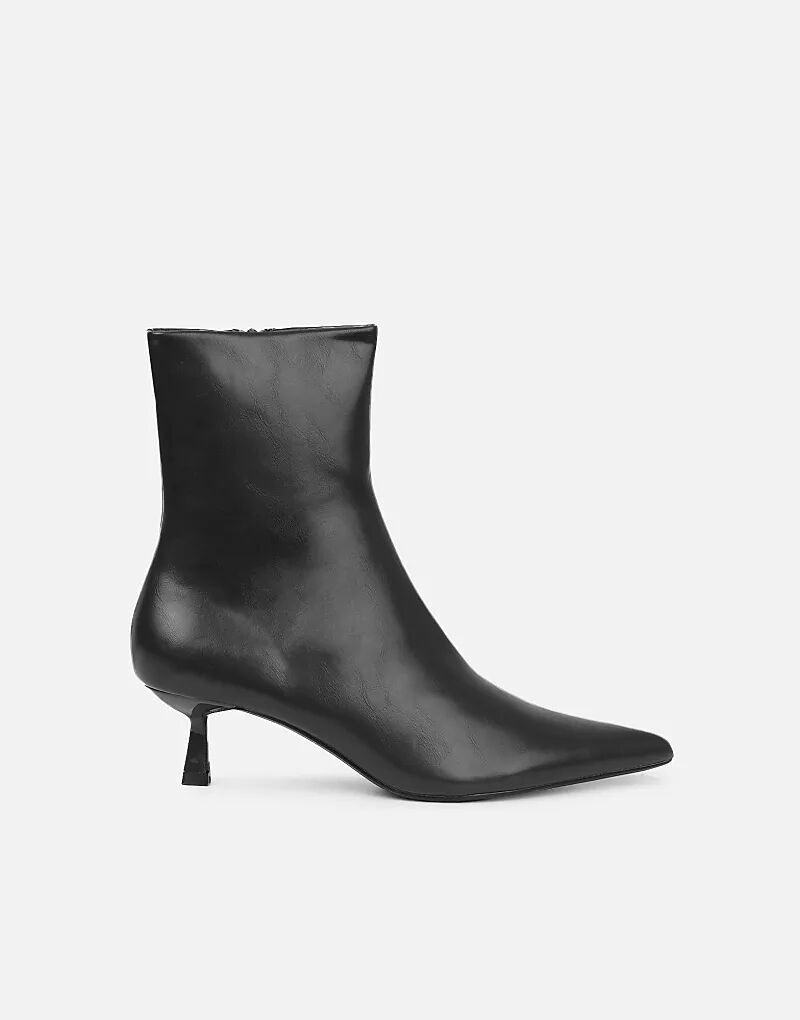Ботильоны на низком каблуке SIMMI Shoes Lambert черного цвета