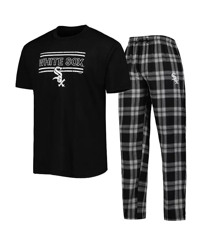 

Мужская черно-серая футболка и штаны с эмблемой Chicago White Sox Concepts Sport
