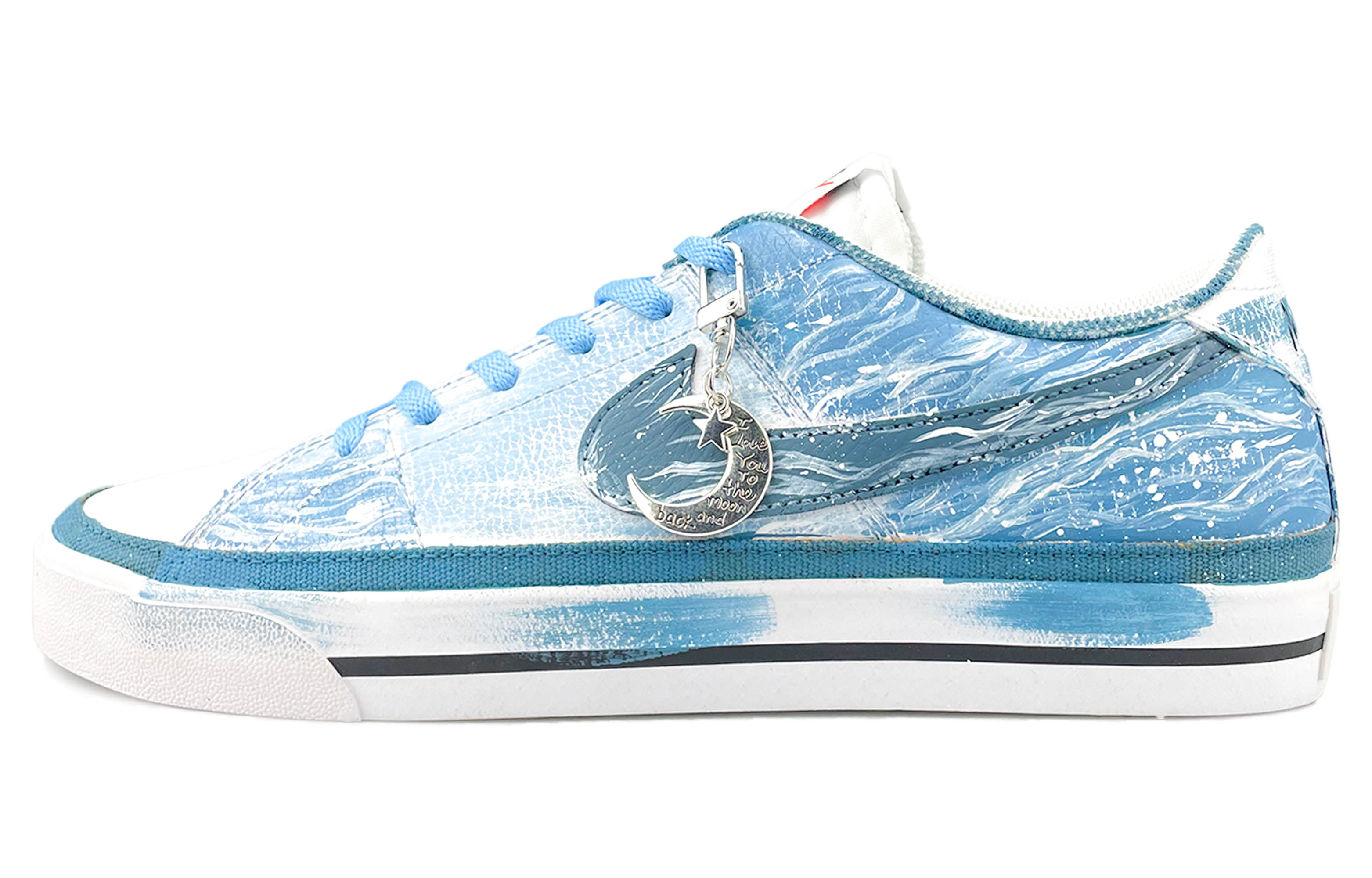 

Nike Износостойкие низкие кроссовки для скейтборда Court Legacy, синие, мужские