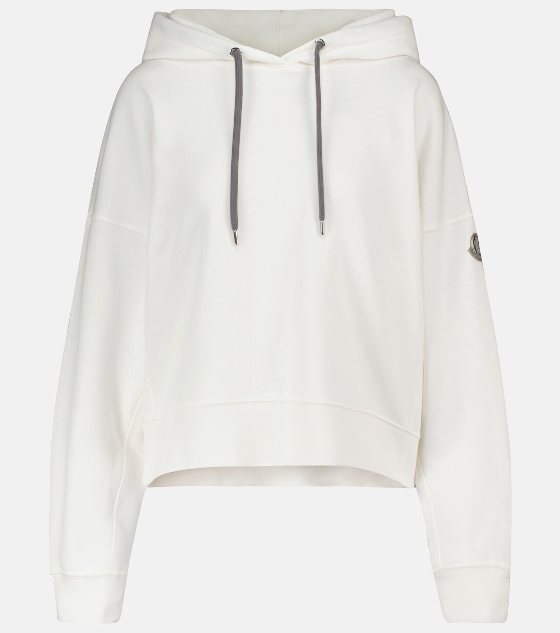

Худи из смесового хлопка MONCLER, белый