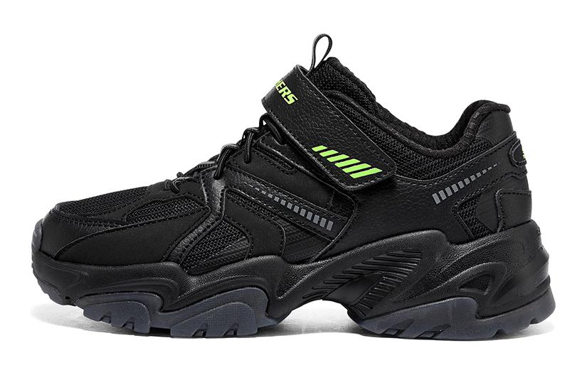 

Стойкость V2 Амортизация, Износостойкие Низкие Детские Повседневные Кроссовки Черные Подростковые Skechers