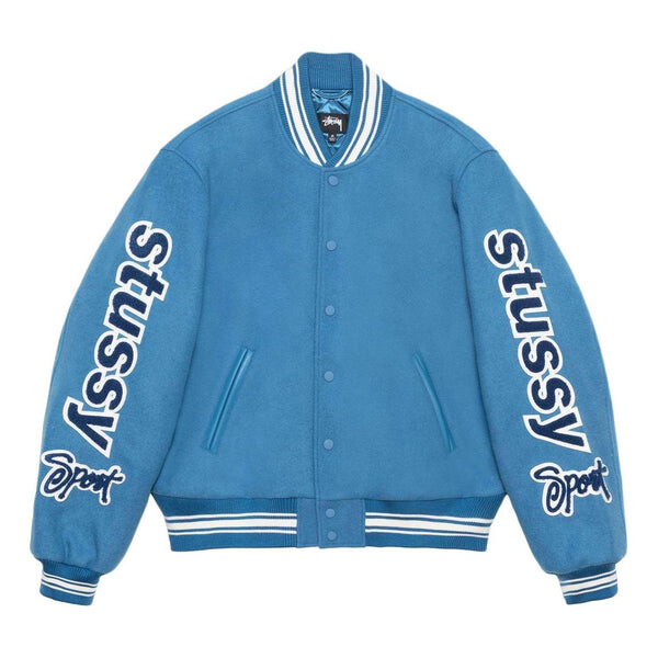 

Куртка ss24 varsity jacket 'blue' Stussy, синий