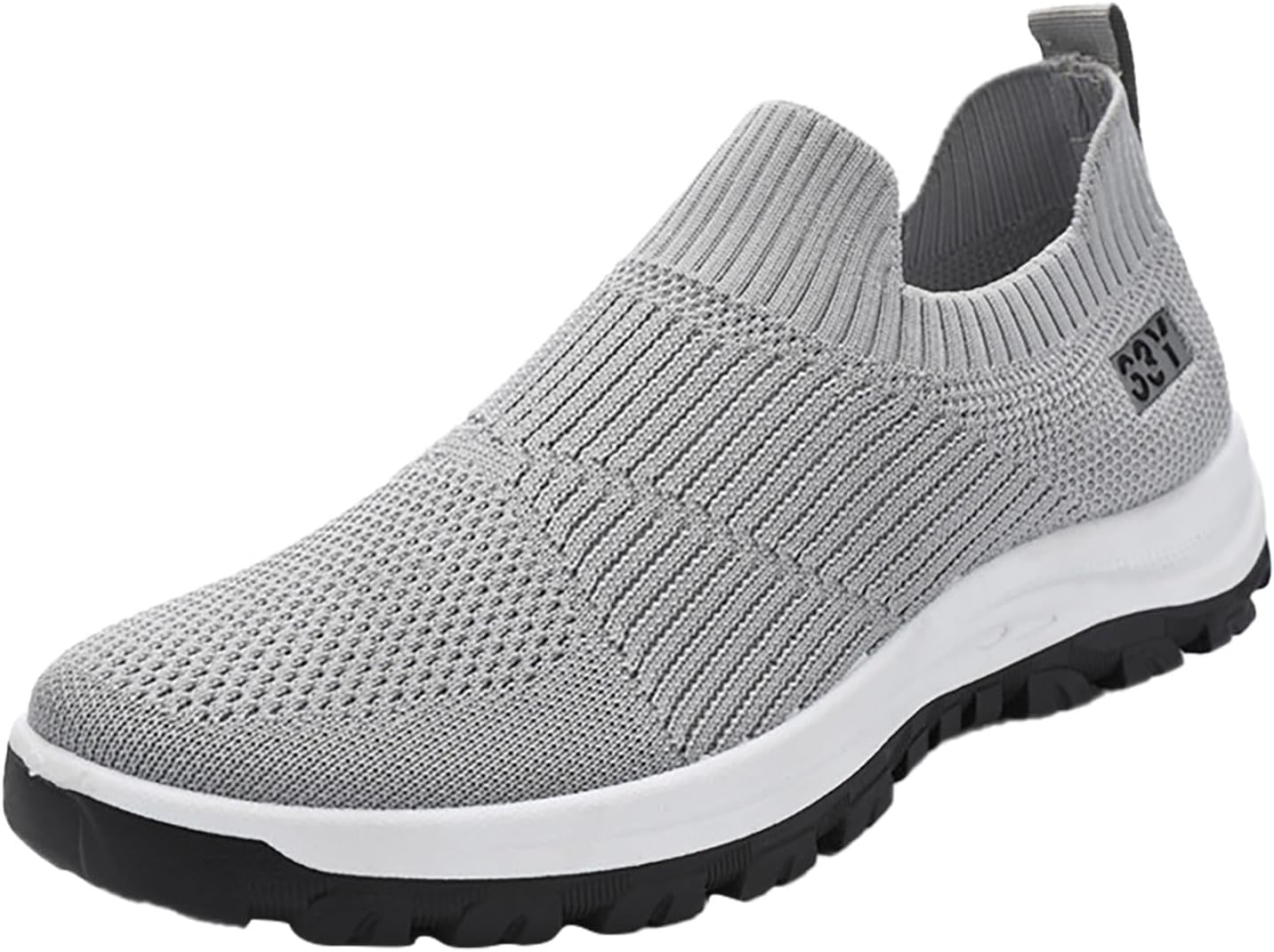 

Мужские кроссовки IWIHMIV для бега, тенниса и ходьбы, спортивные нескользящие кеды, легкие дышащие повседневные кроссовки на шнуровке, серый