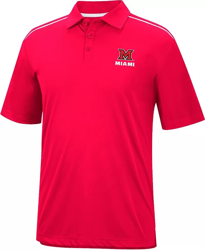 

Colosseum Мужская красная футболка-поло Miami RedHawks