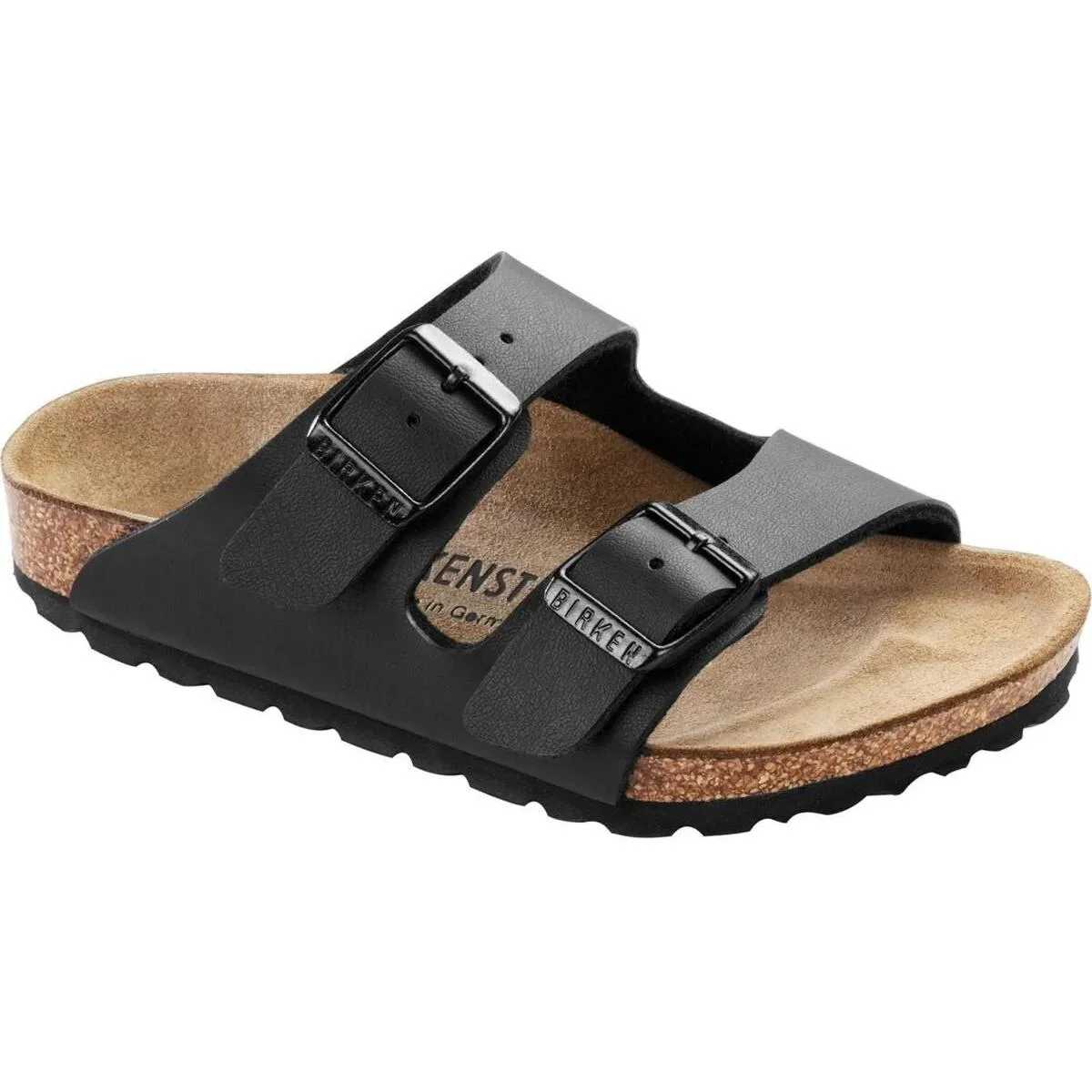 Детские противоскользящие износостойкие сланцы для улицы Birkenstock, черный — фото 4
