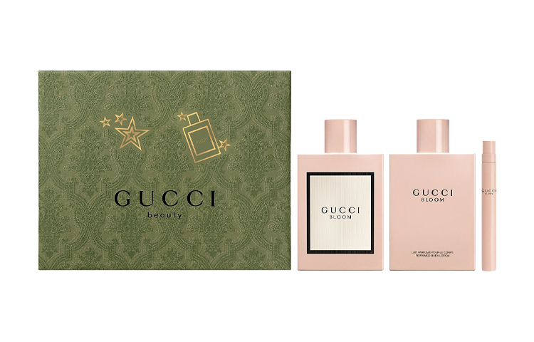 GUCCI Flora Women's Perfume Sets Eau De Parfum Tuberose Jasmine 100мл+10мл+100мл лосьон для тела + подарок для девушки — фото 2
