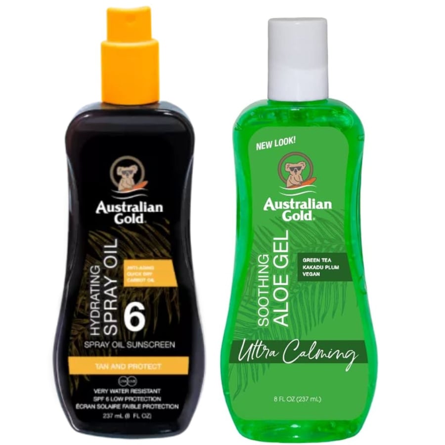

Australian Gold SPF6 Защитное масло-спрей + алоэ после загара