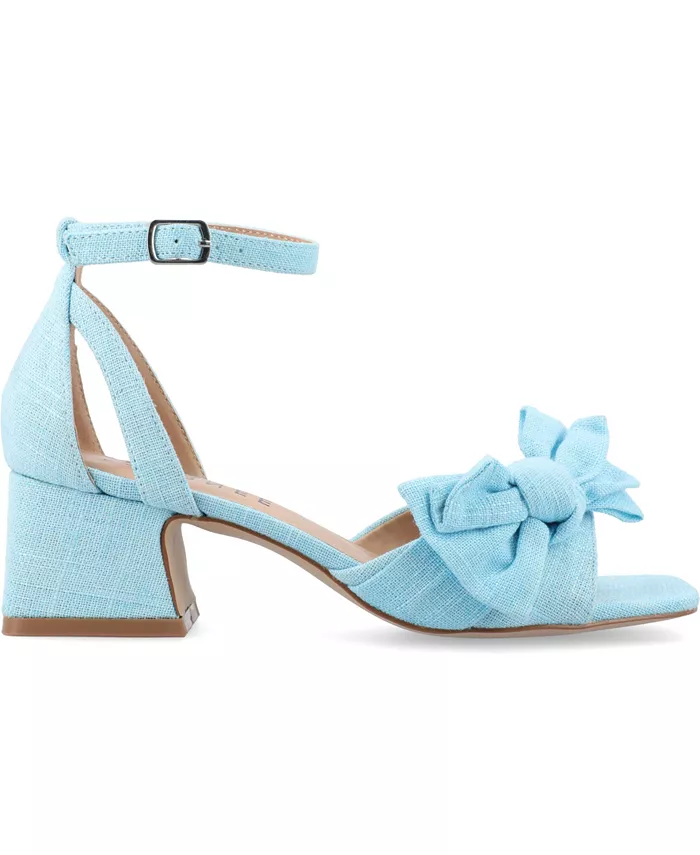Женские босоножки Zevi Block Heel на платформе Journee Collection, синий — фото 2
