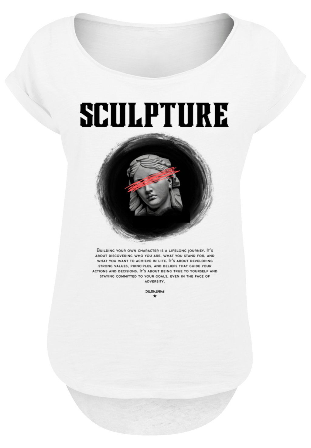 

Футболка с принтом SCULPTURE F4NT4STIC, белый