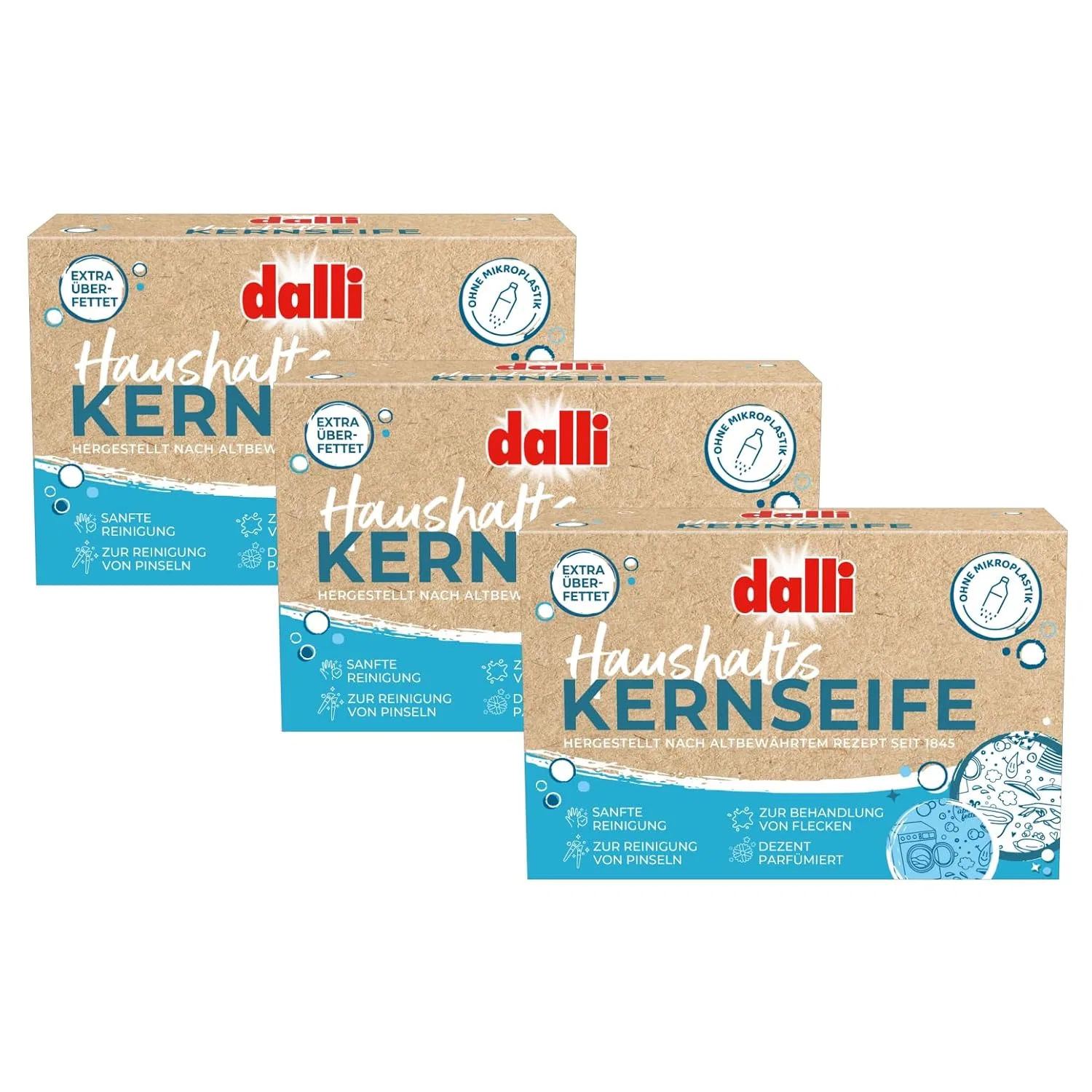 Хозяйственное мыло Dalli Core Soap, 3 x 125 г Dalli Werke