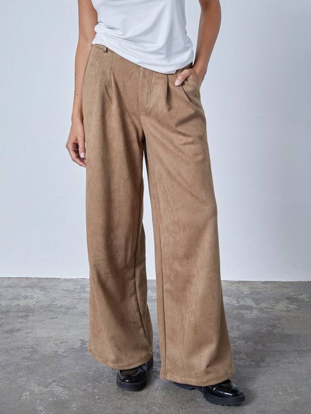 

Velra широкие брюки из искусственной замши Sisters Point, Camel