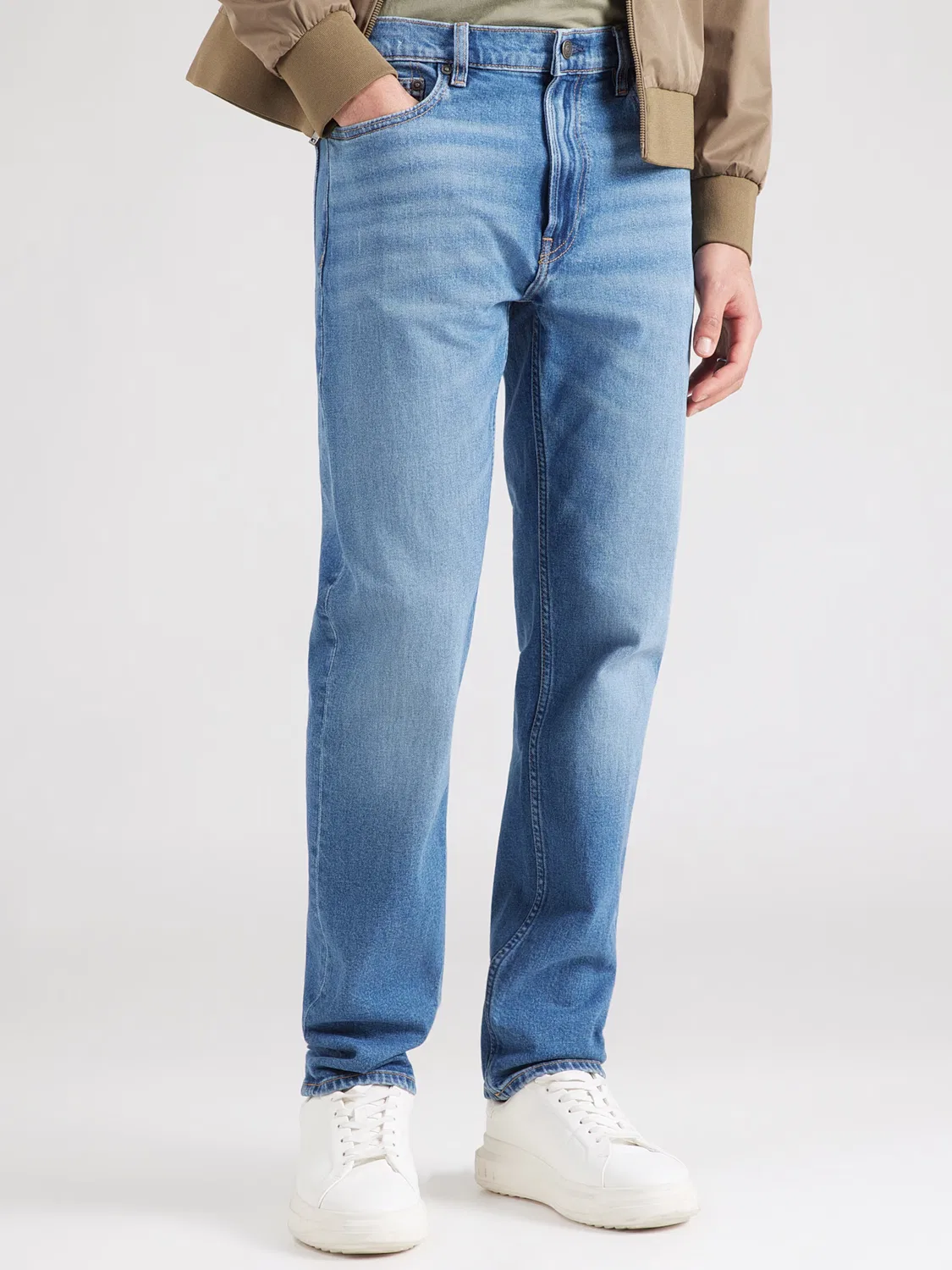 Джинсы Calvin Klein Slim fit синего цвета — фото 3