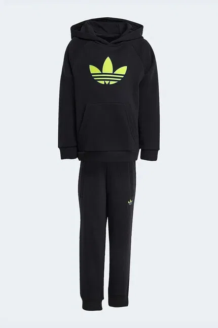Костюм спортивный из футера Adidas Originals, черный — фото 2