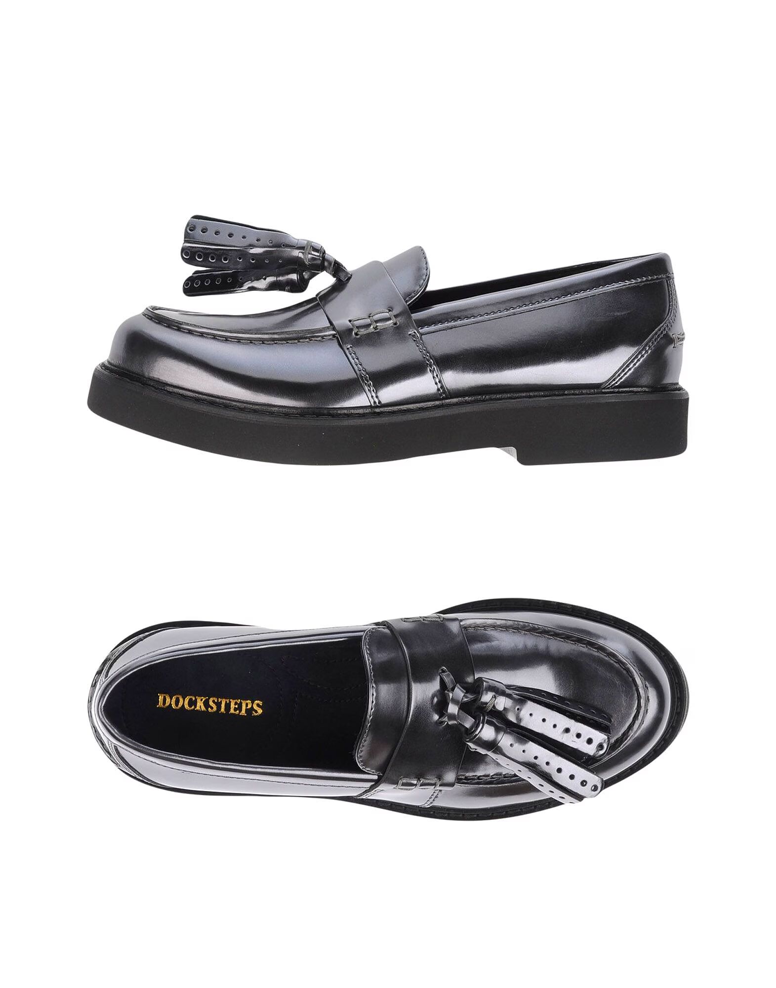 Лоферы Docksteps, свинцовый