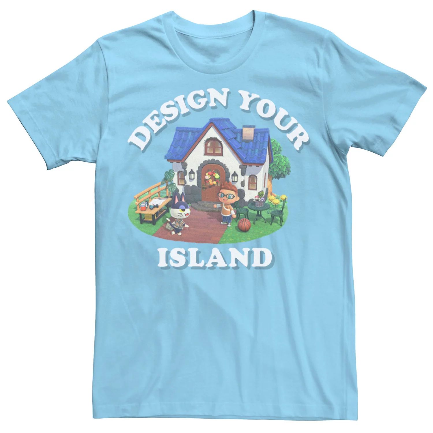 

Мужская футболка Animal Crossing: New Horizons Design Your Island Licensed Character