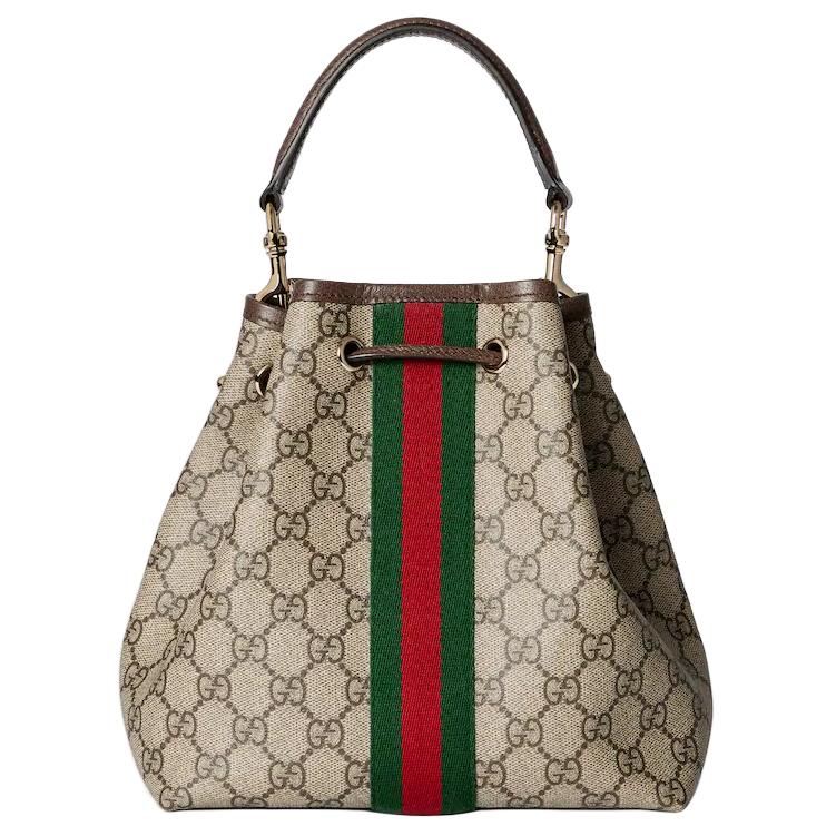 Женская сумка GUCCI Ophidia через плечо, коричневая — фото 4