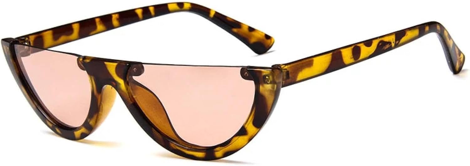 

Модные солнцезащитные очки для женщин, винтажные, «кошачий глаз», панк, мужские солнцезащитные очки, ретро, ​​для уличной фотографии, вечеринок, очки с защитой от УФ-излучения UV400 TKKTLLT, Leopard Tea