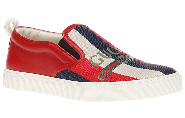 Кроссовки cruise slip-on 'stripes' Gucci, красный — фото 2