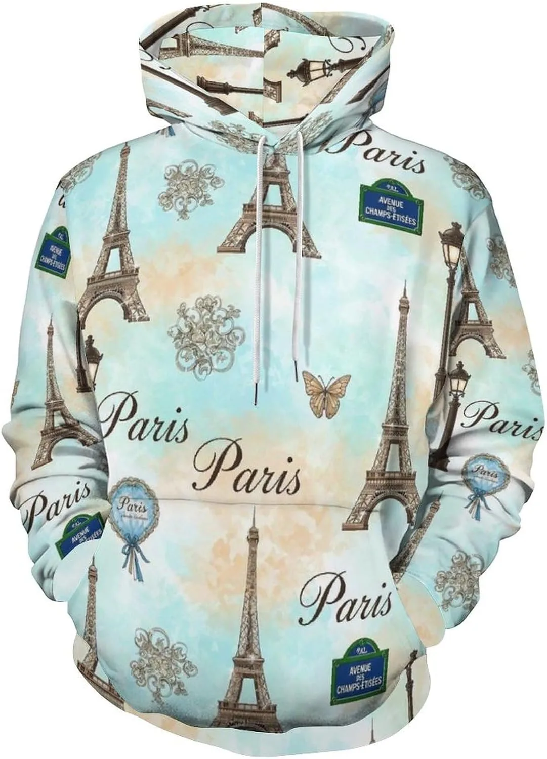 

Длинный худи с капюшоном Unisex, удобный спортивный свитшот с карманом SEBNATAL