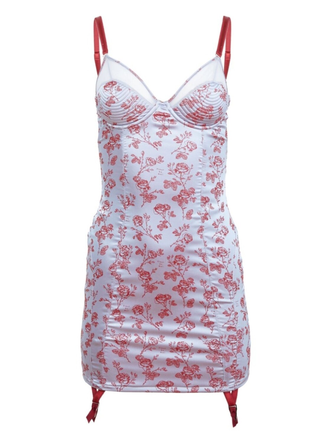 

Платье мини Rose Jacquard Bebe Fleur Du Mal, синий