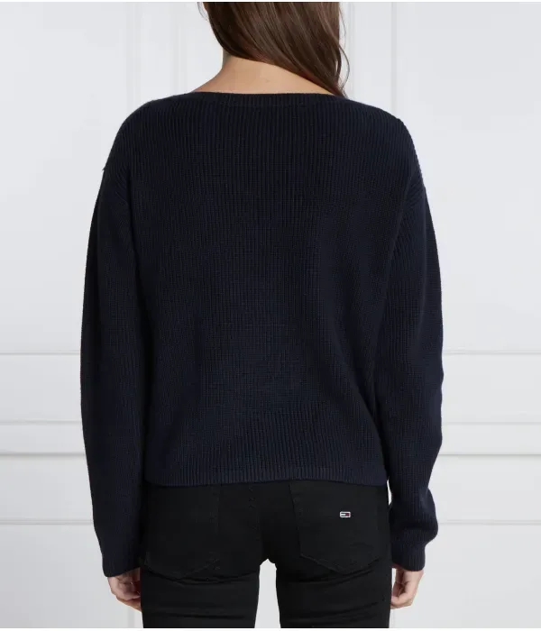 Свитер STITCH OPEN regular fit Tommy Hilfiger, темно-синий — фото 4