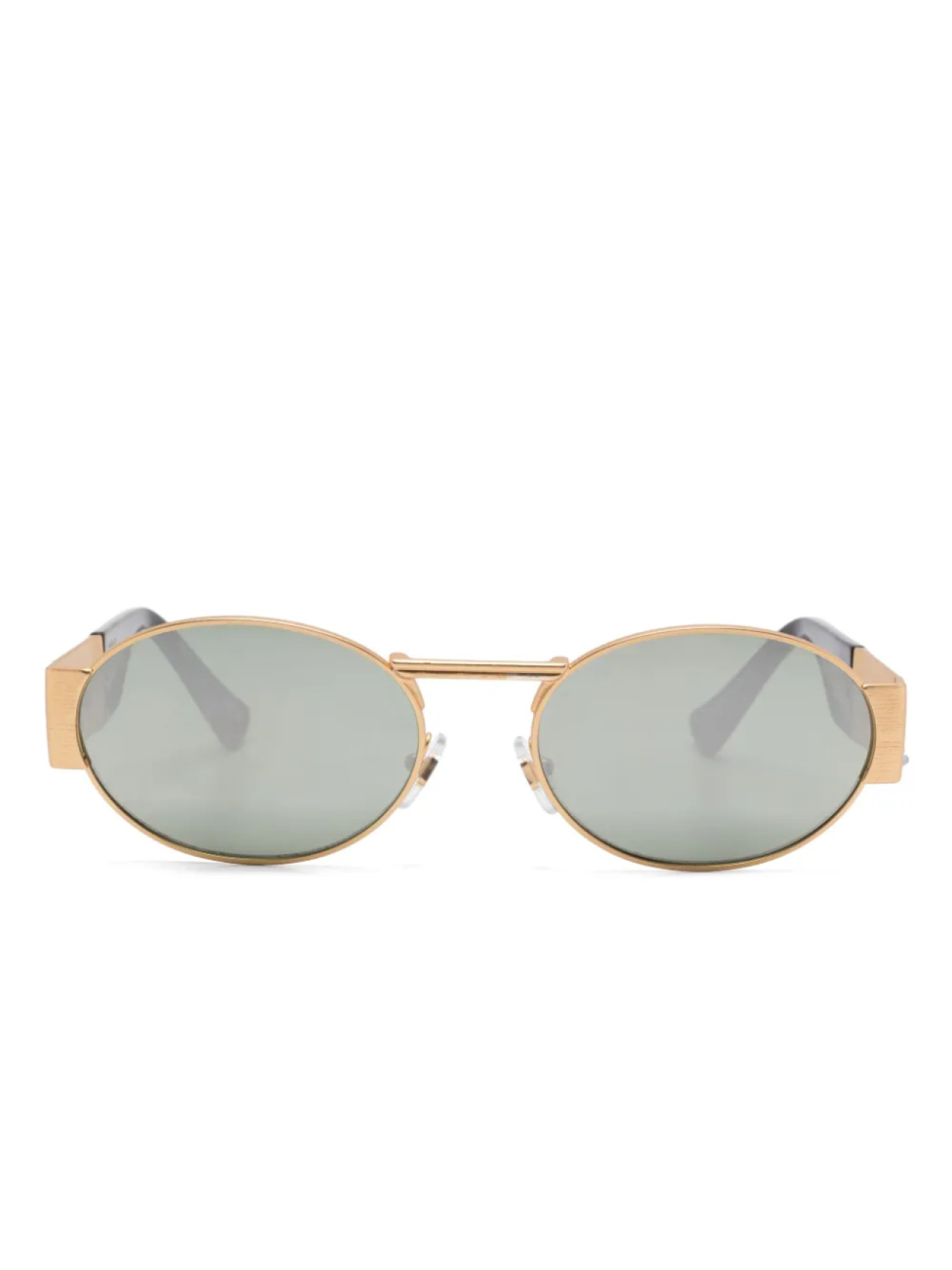 

Солнцезащитные очки в овальной оправе Versace Eyewear, черный