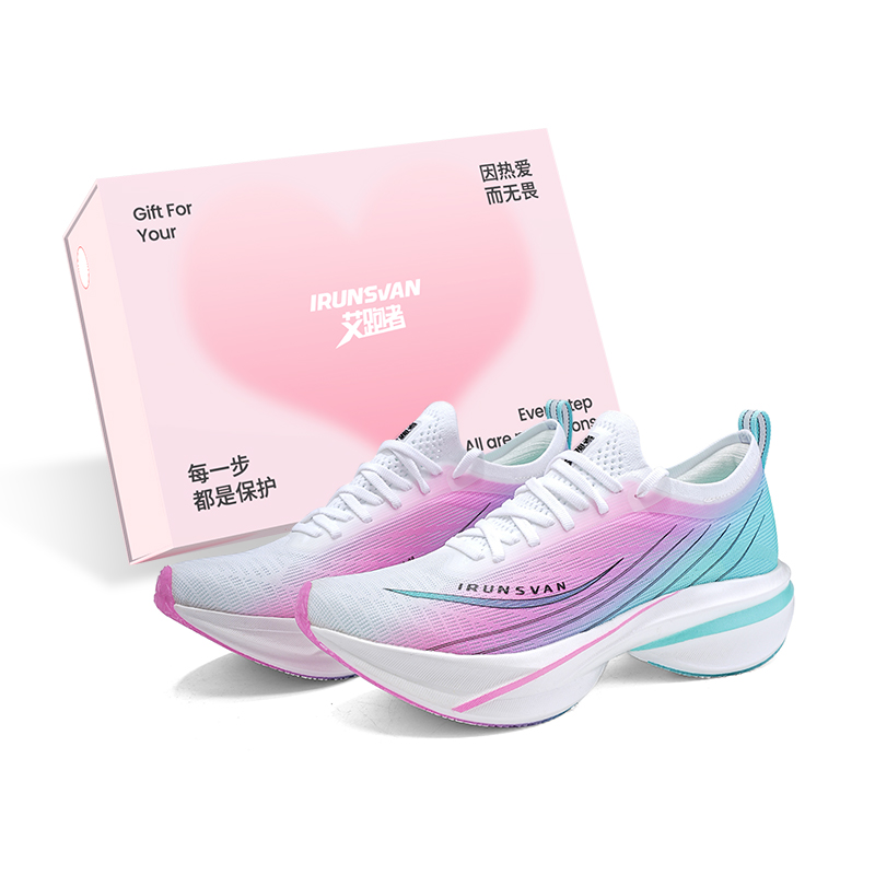 

Коробка для беговых кроссовок Unisex IRUNSVAN, Neon Night Shadow/Cyan фиолетовый-Box