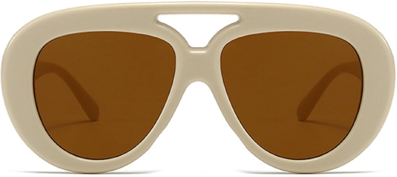 

Ретро-солнцезащитные очки-пилот для женщин, модные, с двойной перемычкой, градиентные, с защитой от УФ-излучения UV400, трендовые солнцезащитные очки для мужчин mincl, C10