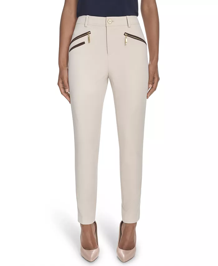 

Женские облегающие укороченные бриджи с заниженной талией Tommy Hilfiger, загар/бежевый