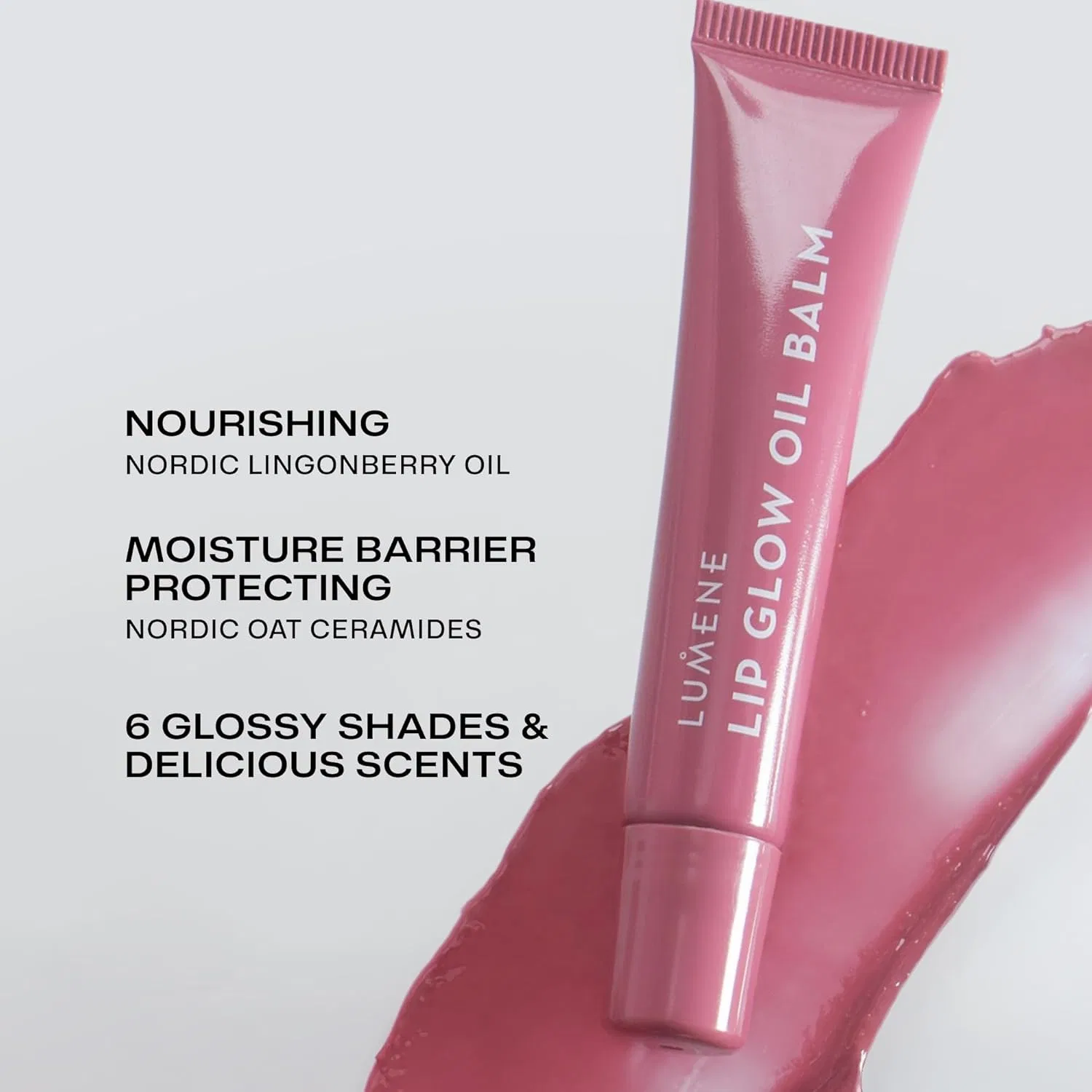 Увлажняющий тинтованный бальзам-масло для губ «Lip Glow Oil Balm» от LUMENE, оттенок 5 Raspberry, 10 мл Lumene, Raspberry — фото 2