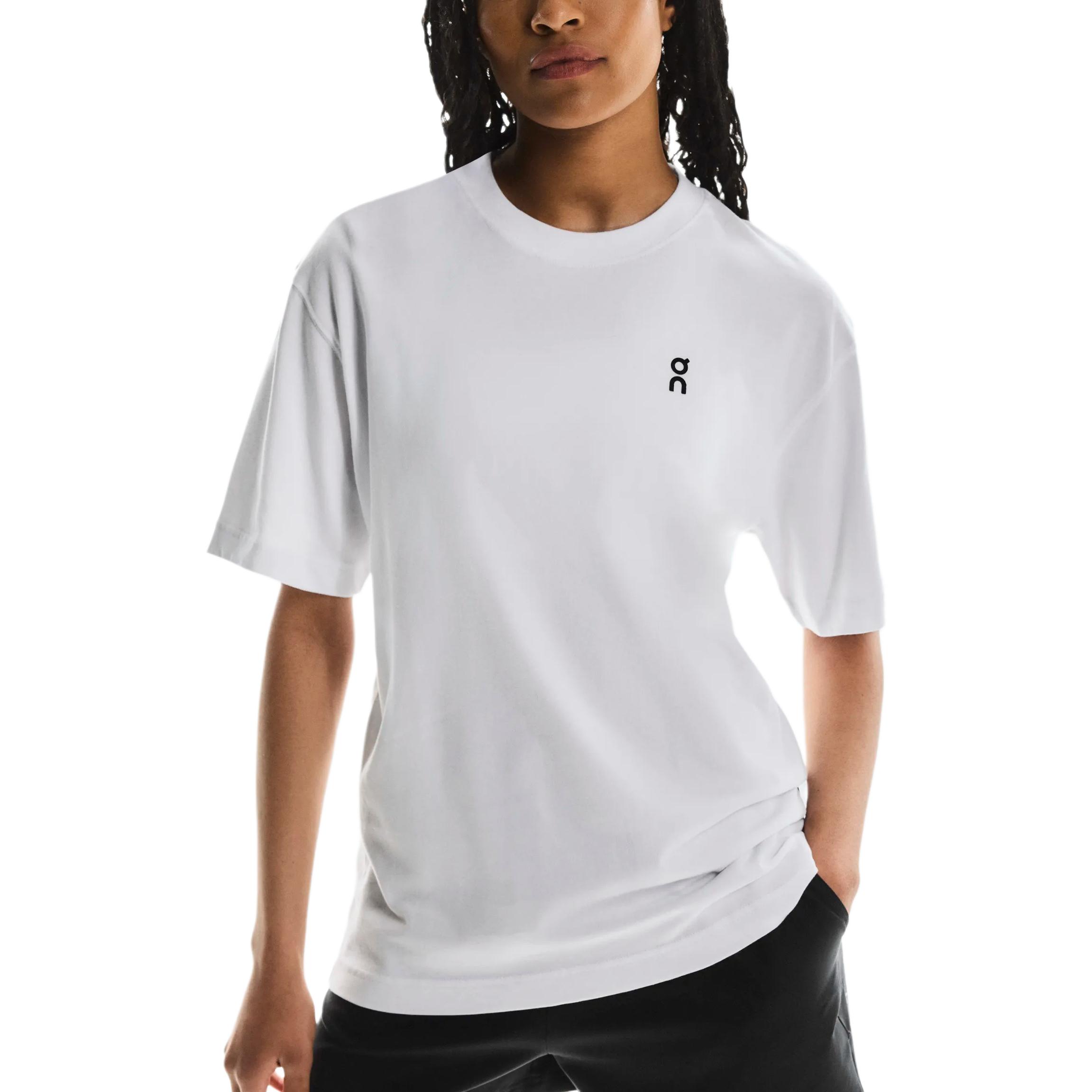 

Футболка с каплевидным вырезом и рукавом реглан женская On, белый/индиго