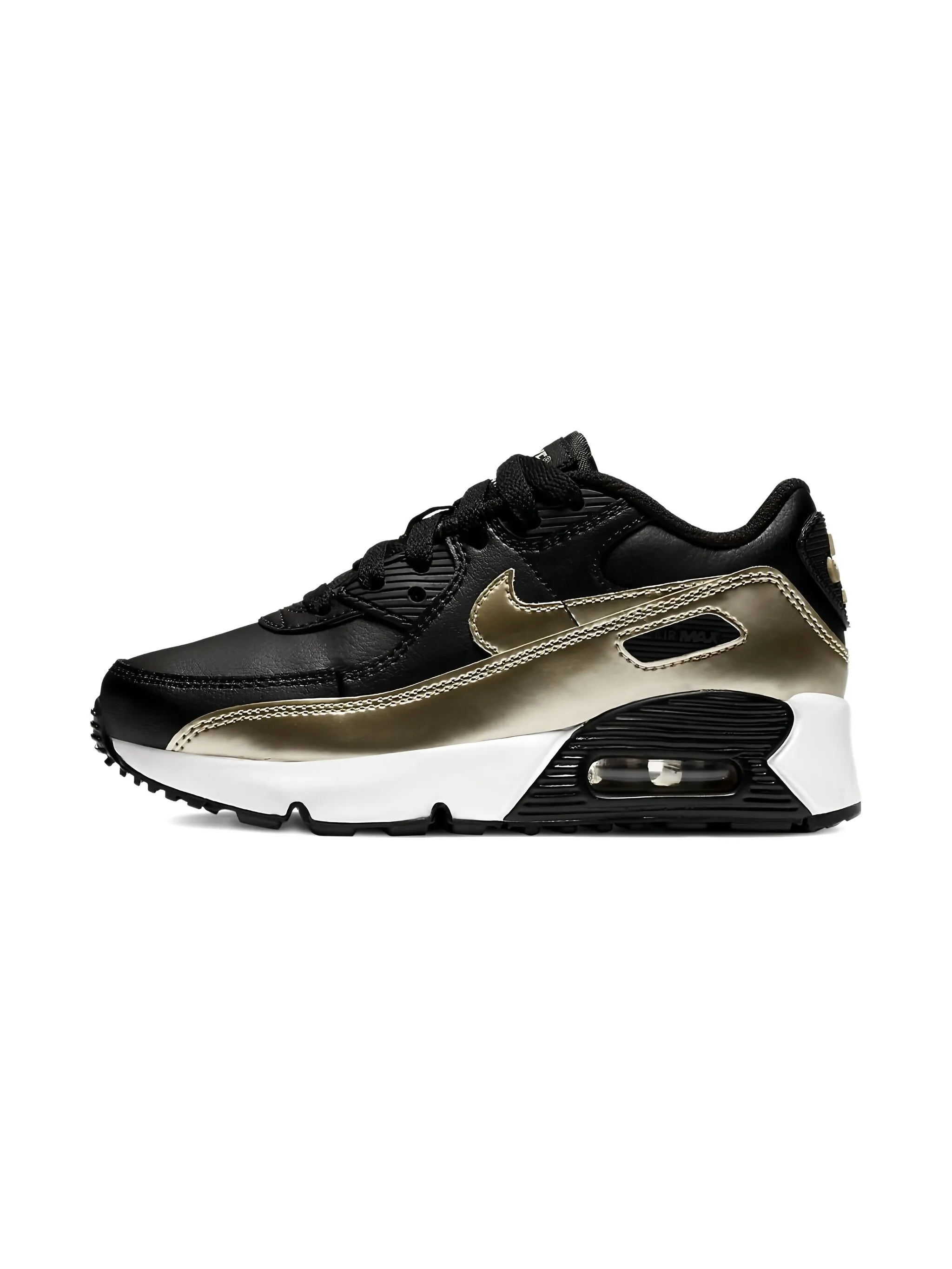 Кроссовки Air Max 90 LTR Metallic Nike Kids, черный — фото 2